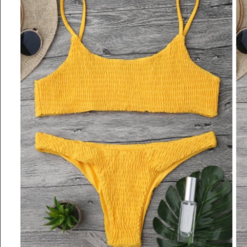Yellow bikini